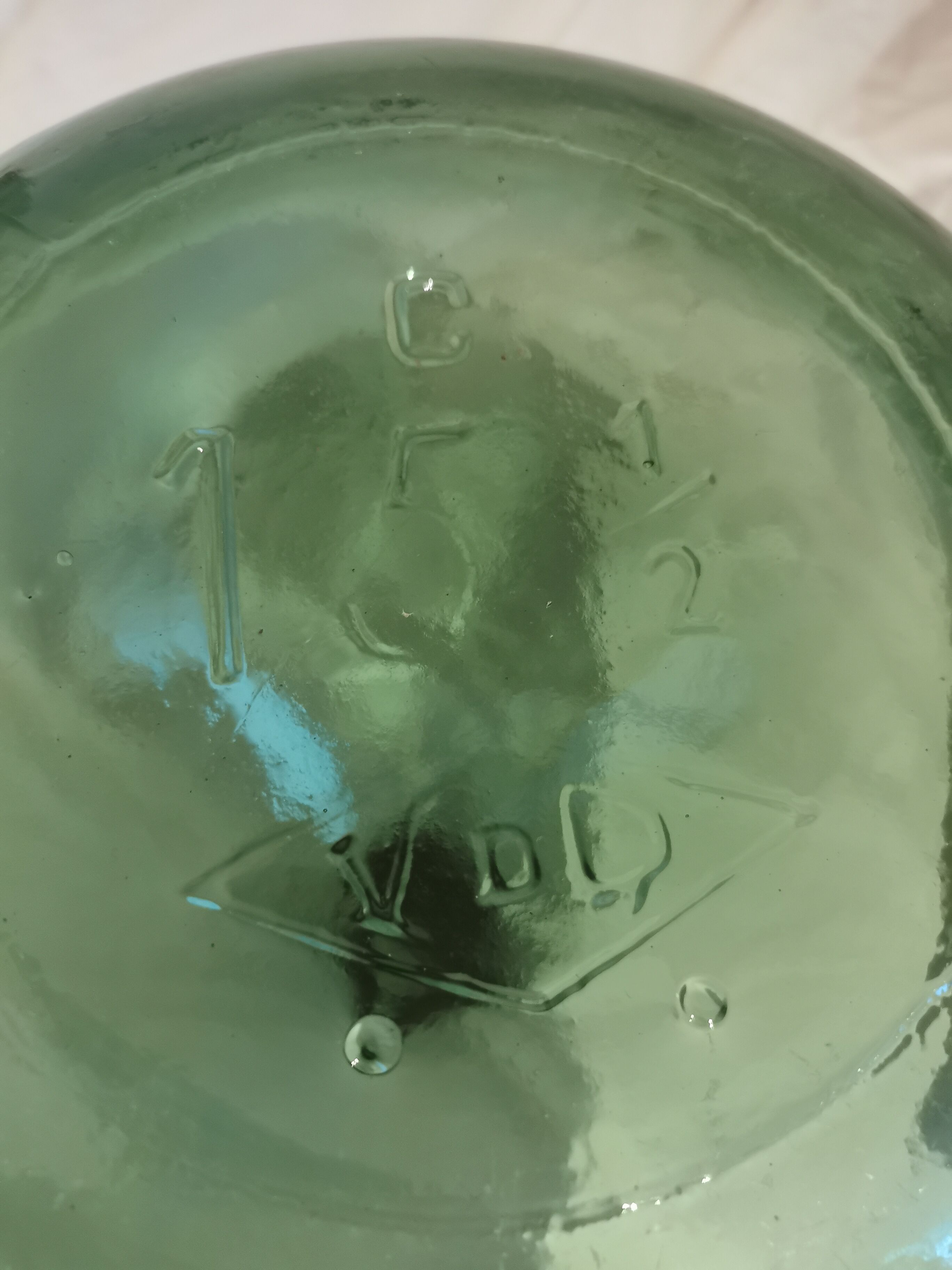 Dame Jeanne glass 15L blown glass VDD