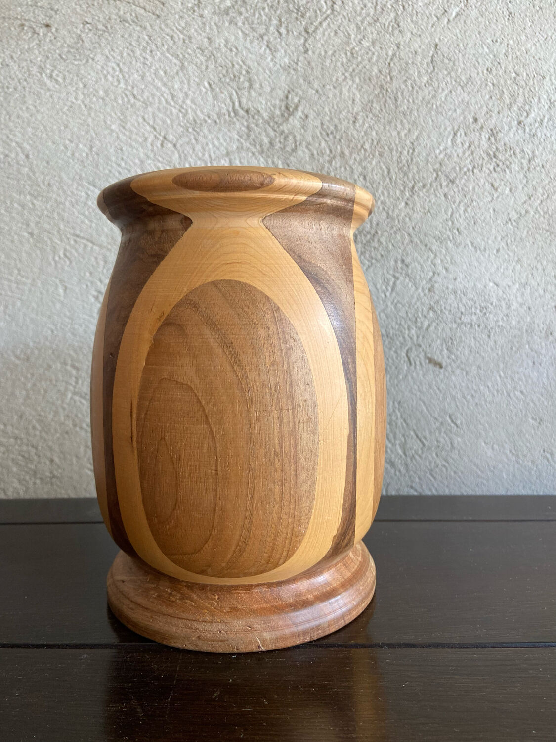 Wooden vase 70s