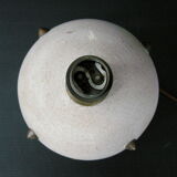 Vintage ball lamp 1950 ceramic & brass