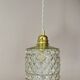 Suspension globe vintage en verre