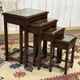 Set of 4 Chinese nesting tables in teak from the 1980s.
