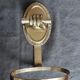 Ensemble de support salle de bain en métal et bronze vintage