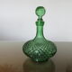 Carafe empoli made in italy diamond tip glass 60s 70s