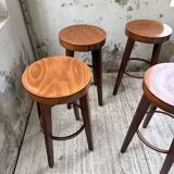 6 vintage Baumann bar stools