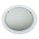 round mid century modern illuminated WALL MIRROR with metal frame 1950s