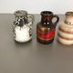 Set of five pottery fat vava "414-16" vases Made by Scheurich, Germany
