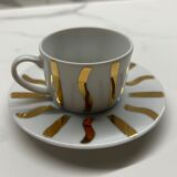Serice dessert 6 plates and 6 cups asa selection