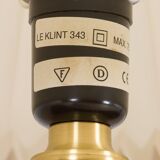 Pair of deep blue table lamps by Holmegaard for Le Klint, Denmark 1970s