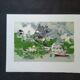 Original lithograph by Michel Rodde (1913-2009), "Norway, fishing village on stilts", 1994