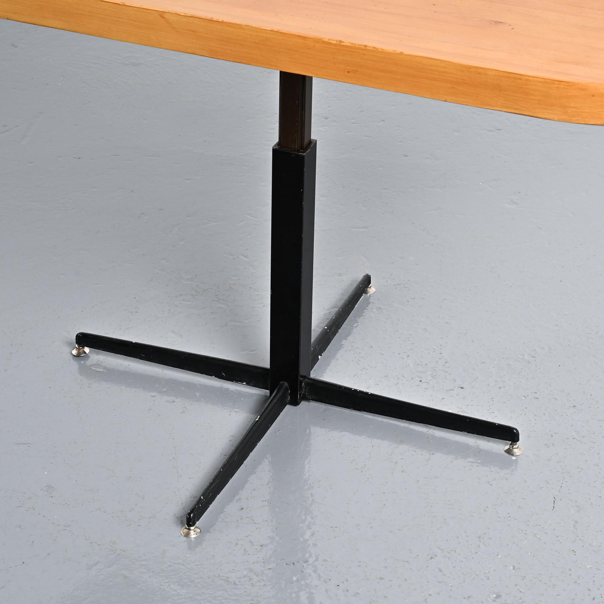 Table rise and fall for the Arcs, by Charlotte Perriand circa 1975
