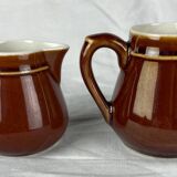Set of 2 ceramic milk pots