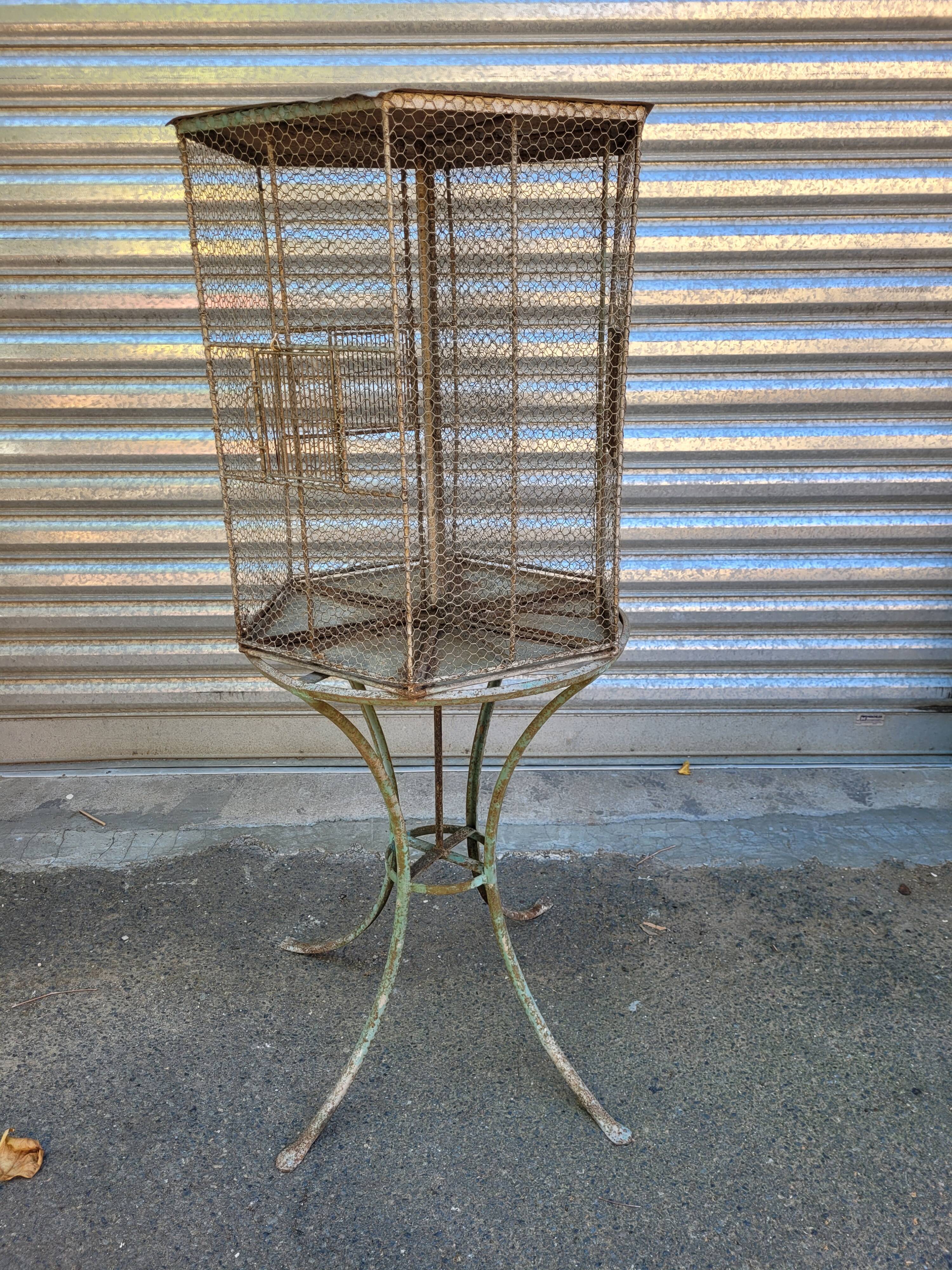 Tabletop bird cage
