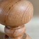 Wooden lamp foot turned vintage 1970