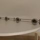 Vintage chrome wall coat rack from the 70s