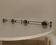Vintage chrome wall coat rack from the 70s