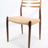 Set Of 6 Dining Chairs Model 78 Made In Rosewood By N. O Møller From 1950s