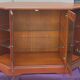 Showcase furniture, signed Ernest Ménard, Cherry, 4 glass shelving doors, Diamond shape