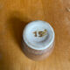 Set of 5 Vintage Beige Stoneware Egg Cups