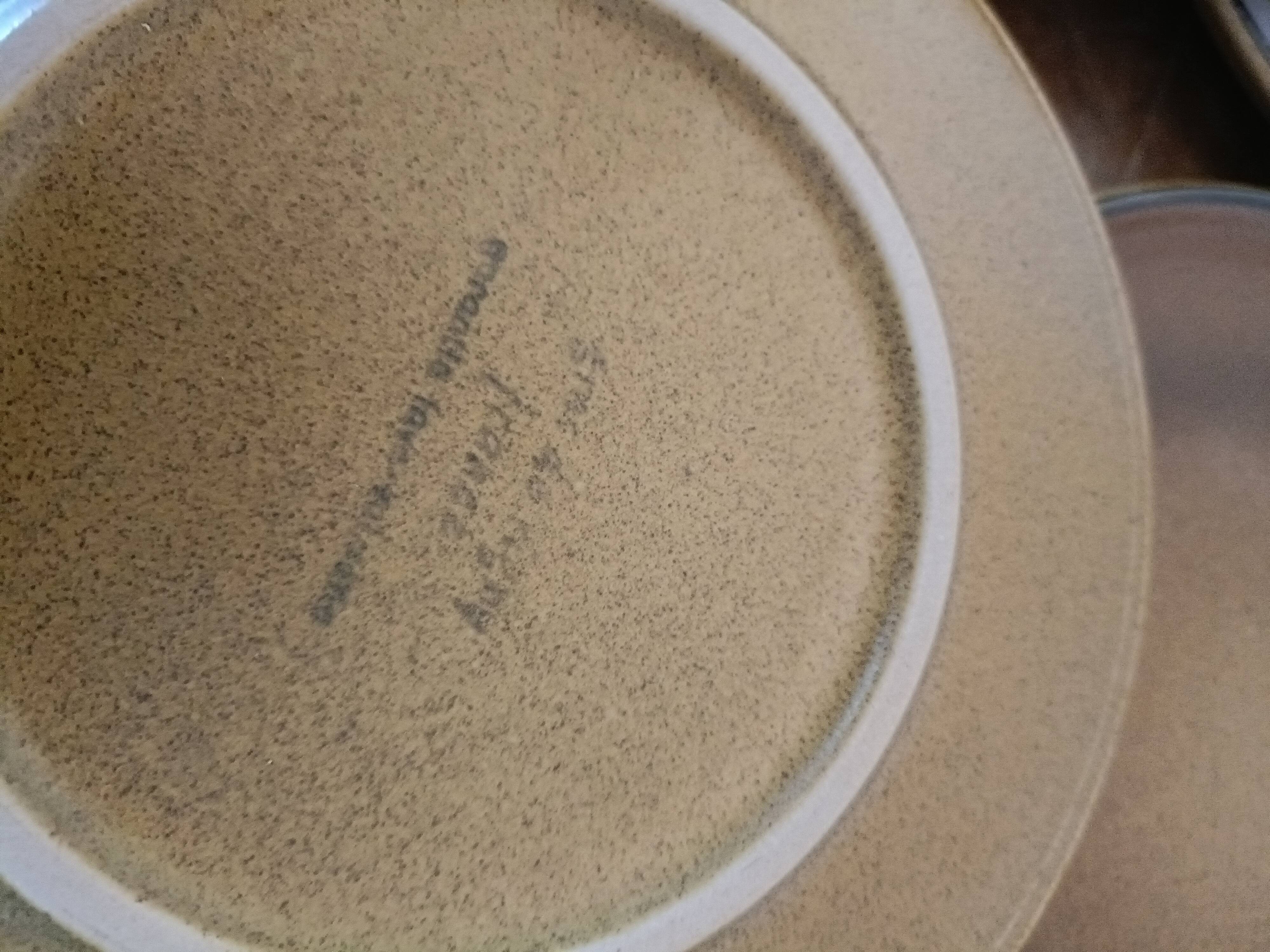 Dessert plates in Rigny sandstone