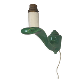 Wall lamp 50s green porcelain