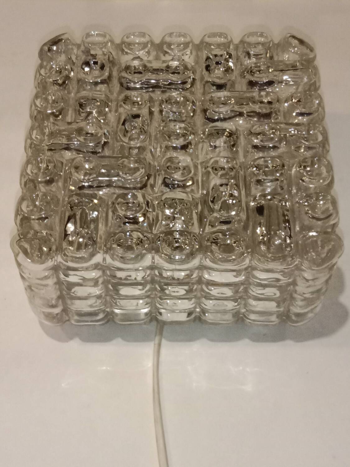 Erco Glass Wall or Ceiling Light 20 cm Vintage 60s/70s