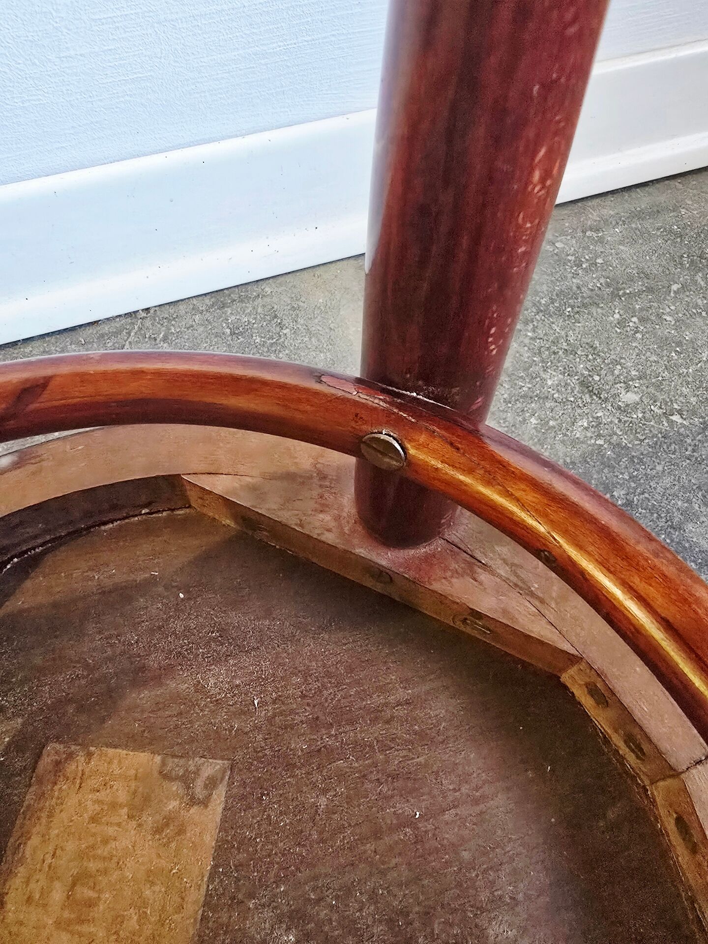 Antique Trieste Bentwood Stool 1920s Österreich Beech Wood Thonet St