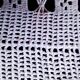 Hand crochet stitch white cotton bedspread