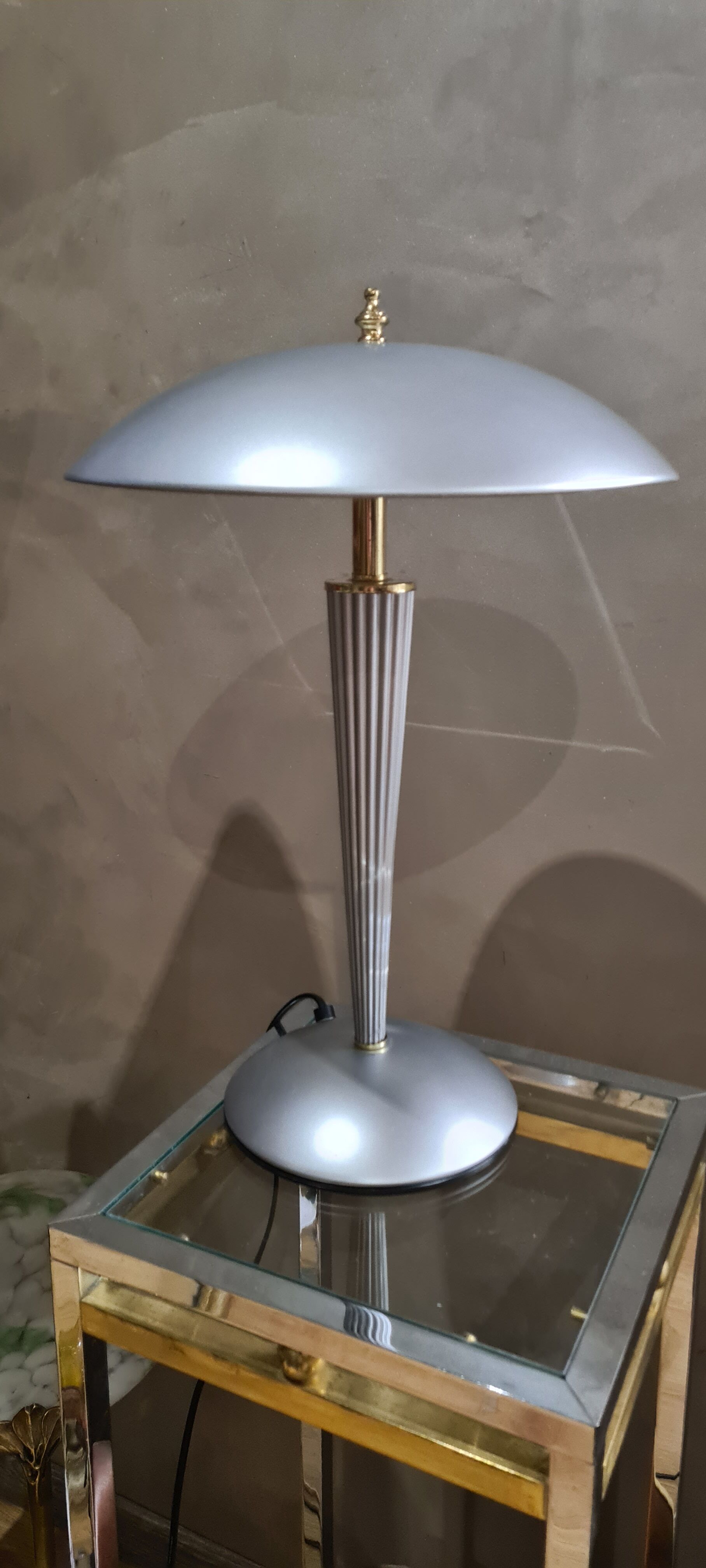 Mushroom lamp touch lamp grey