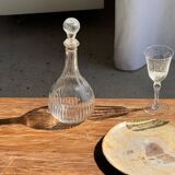 Petrified wood catchall or dish, beige with a brown spot in the centre, D24-27 -377.