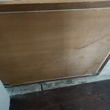 Beveled mirror in solid wood