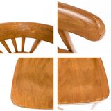 2pcs Chaise de café Chaise de bistrot Mid Century Vintage Café Bistro Streb