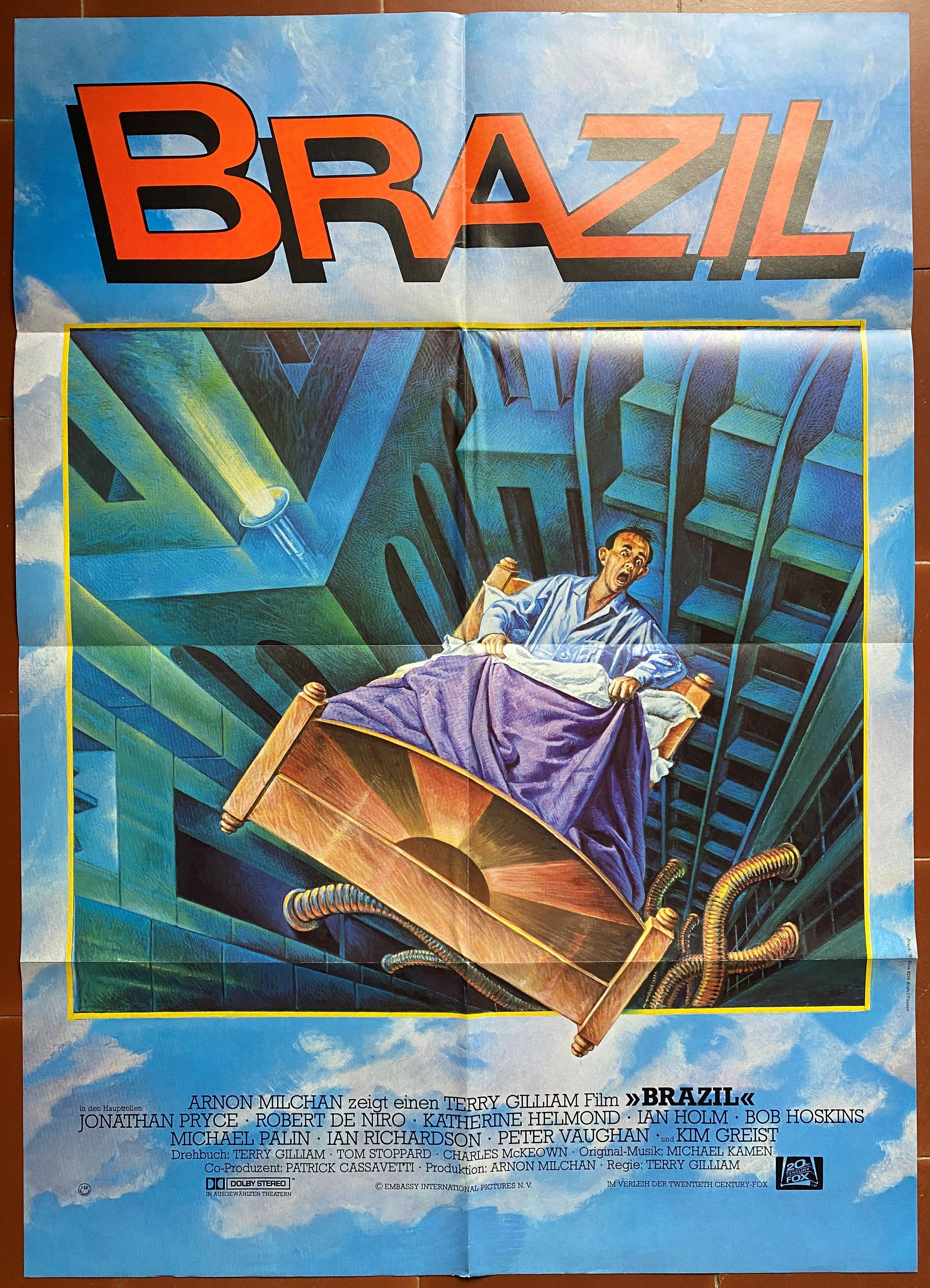 Original cinema poster "Brazil" Terry Gilliam 60x84cm 1985