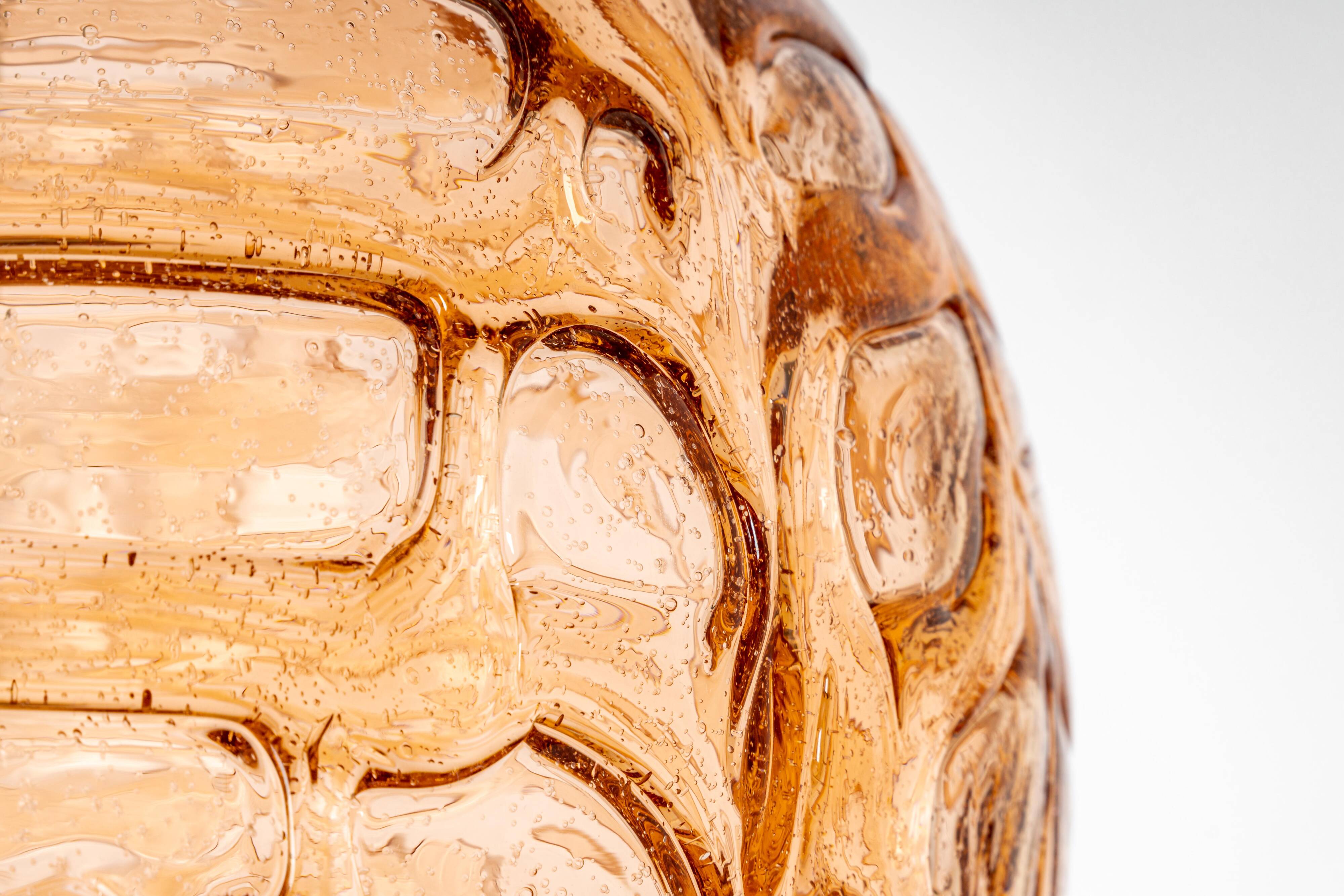 Murano Glass Pink Pendant Light by Doria, Germany, 1970s