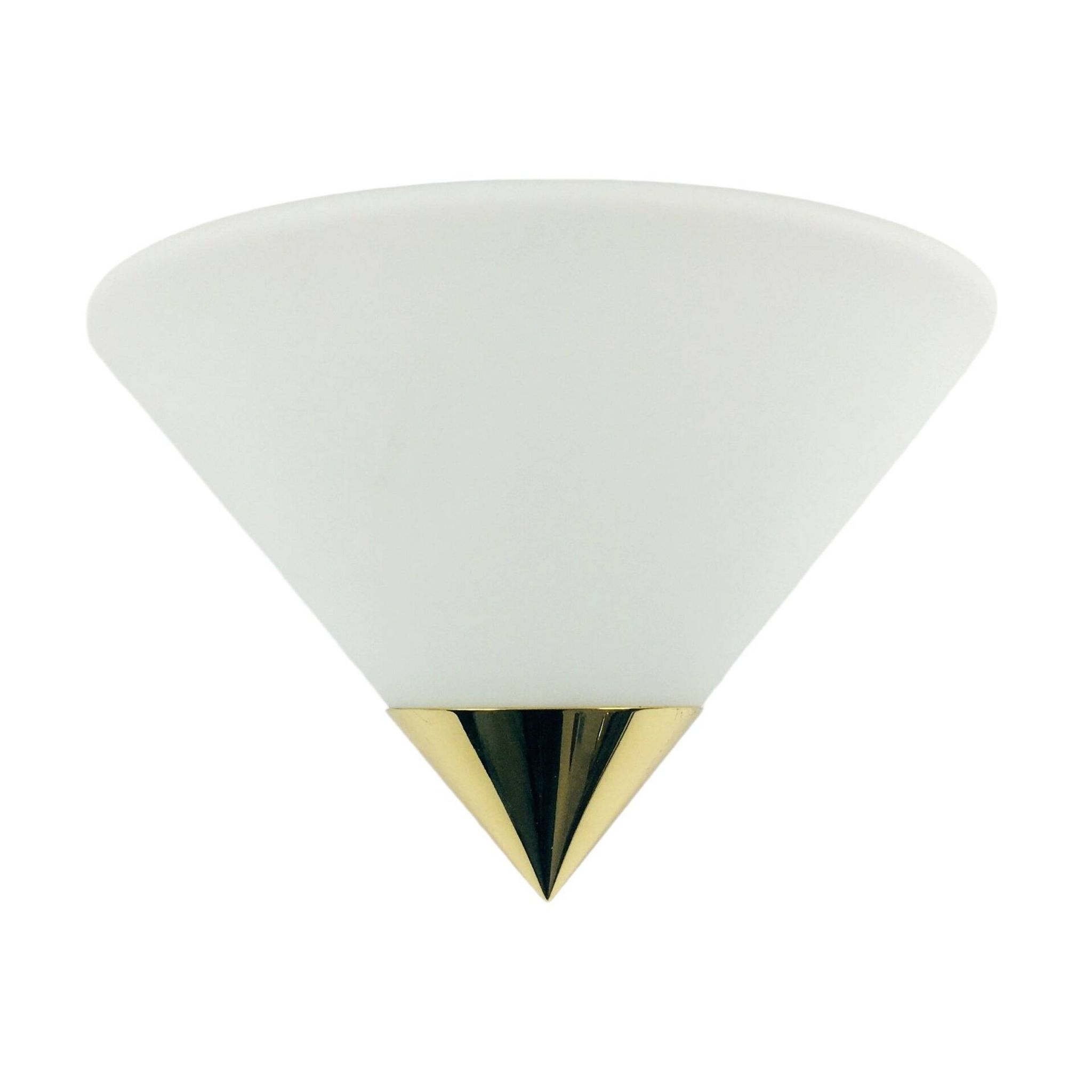 Pair of Mid-Century Modern Opaline Glass Wall Lights/Sconces from Limburg, Germany, 1970s