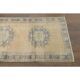 1970s Vintage Turkish Hand-Knotted Wool Cotton Orange Runner Rug 77x314