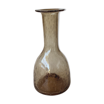 Vase de Bendor en verre soufflé bullé verrerie d'art