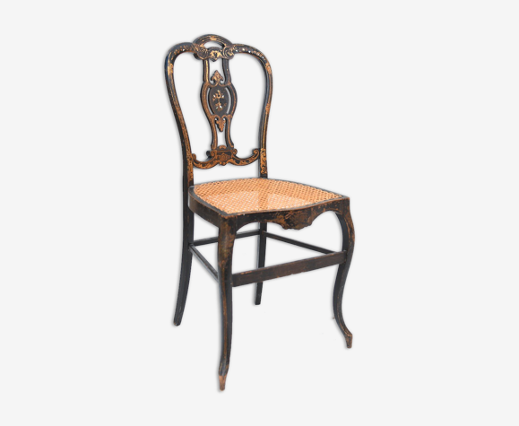 Chaise cannée d'époque Napoléon III