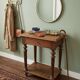 Louis XVI style bedside table in solid oak