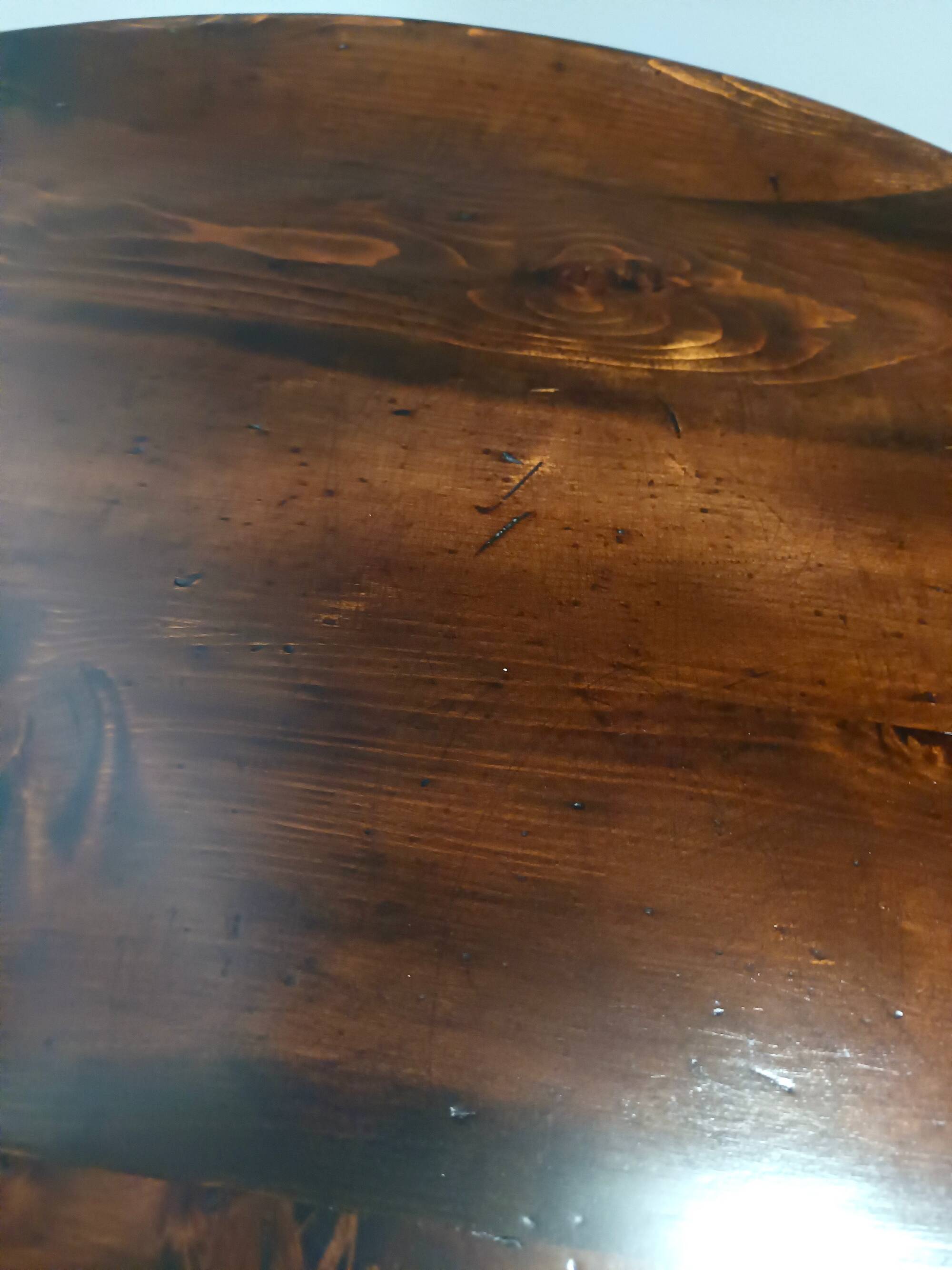 Brutalist Round Beech Coffee Table