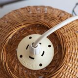 Vintage wicker pendant lamp