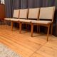 Set of four Cane Back chairs designed by Jens Risom, JO Carlssons, Sweden, 1950s