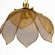 Beautiful rare 1980s Regency floral design brass ceiling lamp