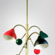 Lustre italien moon à 3 bras articulable multicolor