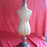 Counter mannequin in mache paper &wooden foot collector object of metier