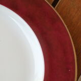 5 porcelain dessert plates from Limoges - Deshoulières and Guy Degrenne