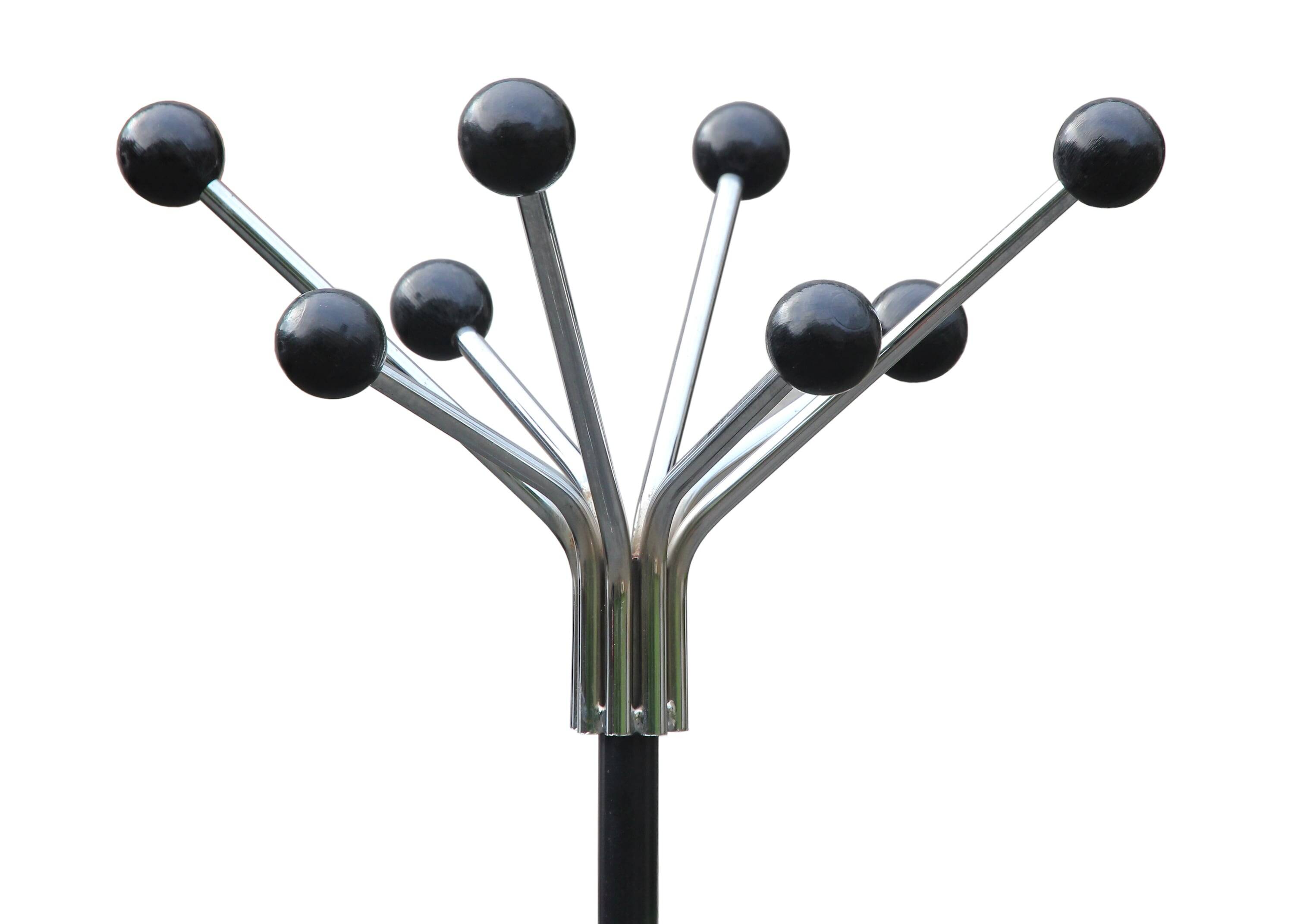 Porte-manteau perroquet à boules, années 60-70