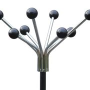 Vintage parrot coat rack with balls, 60s/70s