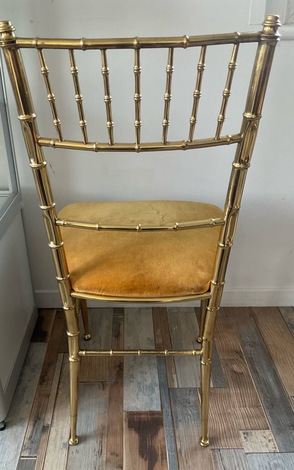 1960s-70s brass Chiavari chair