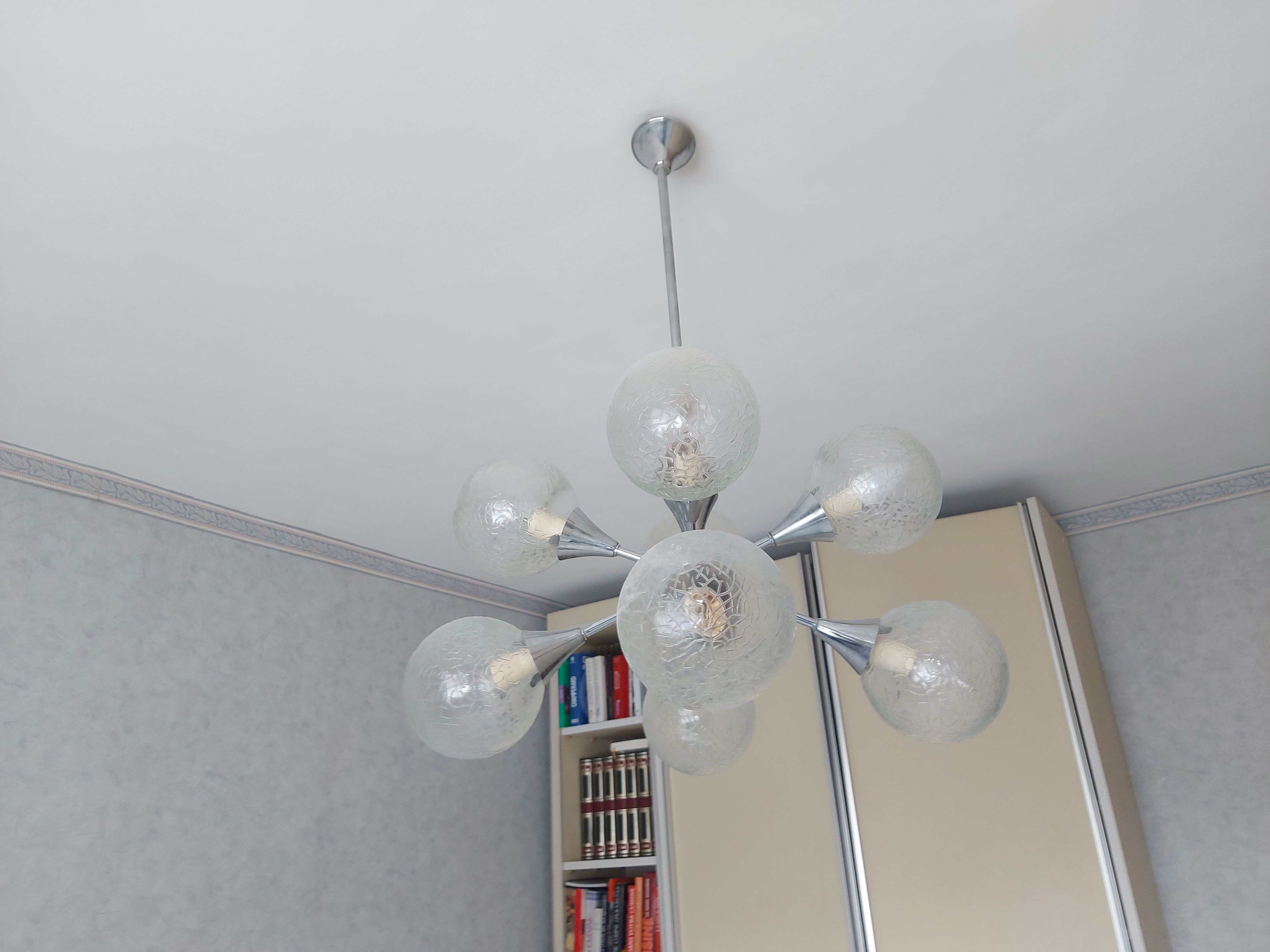 Vintage sputnik chandelier 70'S , 8 lights