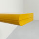 Pair of yellow wall shelves by Gedy, 1970s